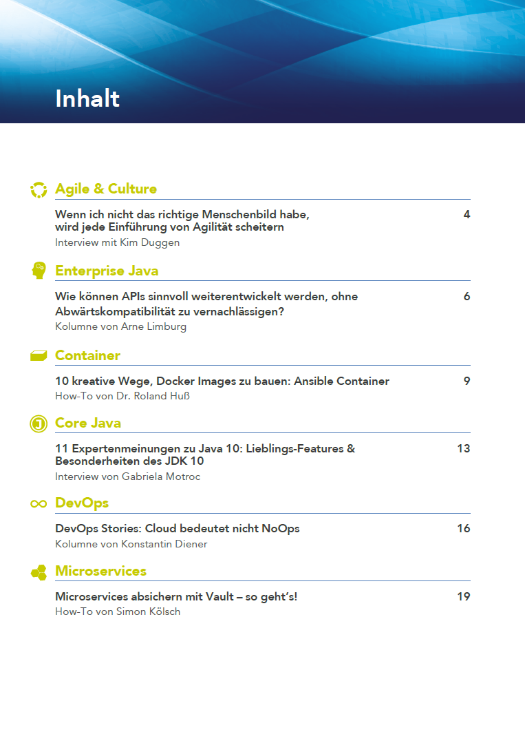 Inhaltsverzeichnis I