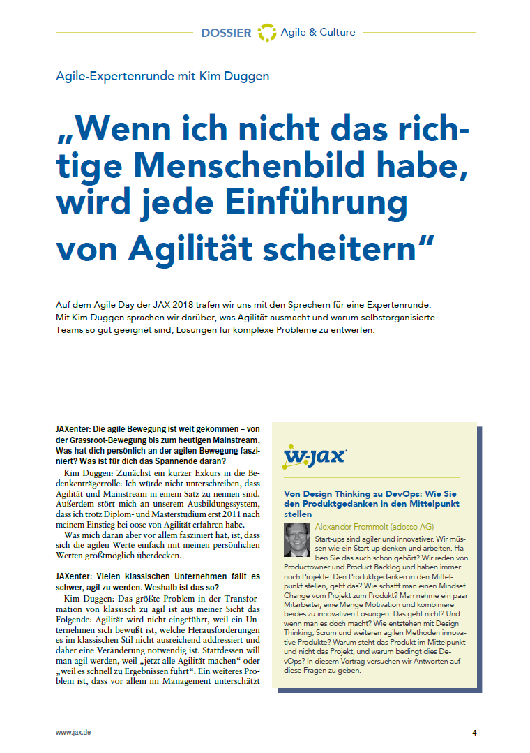 Einleitung zu Artikel im Java Dossier